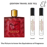 EDITION TRAVEL SIZE TO EROS FLAME VERSACE FOR MEN (PACK 2 BOTTLES 10 ML)