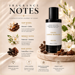 Velvet Coffee Blossom Elixir 60 ml – Inspired by Good Girl – Almond, Coffee, Tuberose & Jasmine – Tonka Bean & Cocoa – High Concentration Long-Lasting Gourmand Floral Perfume Spray for Women**