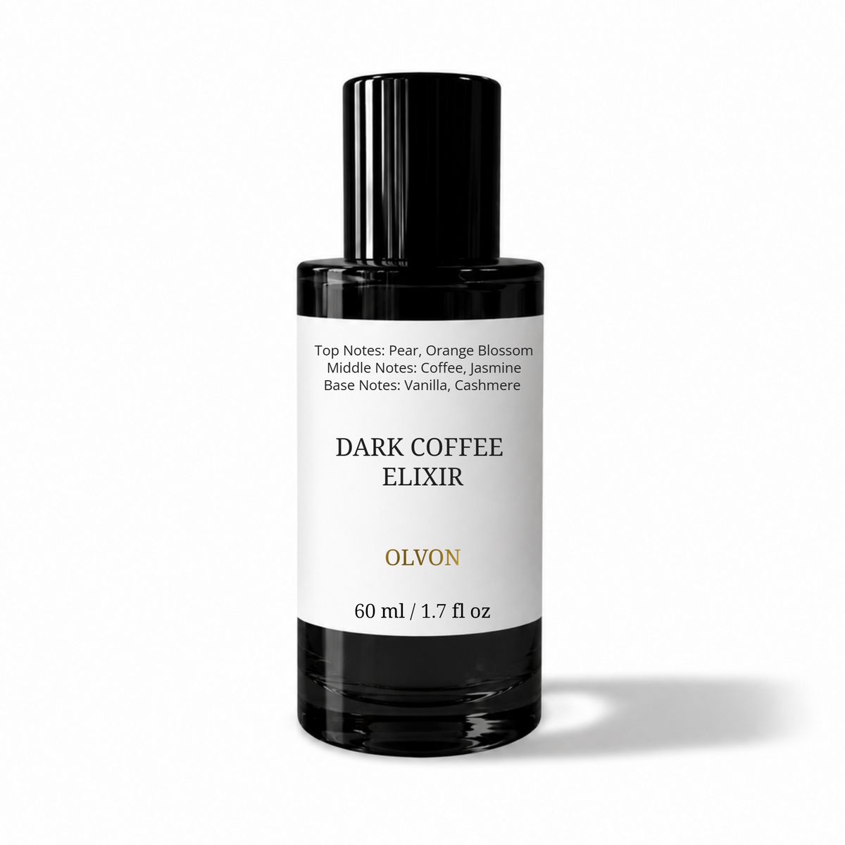 Dark Coffee Elixir 60 ml – Inspired by Black Opium Fragrance Unisex – High Concentration Perfume Spray – Coffee Vanilla, Jasmine, Patchouli & Warm Amber – Long Lasting Unisex Parfum
