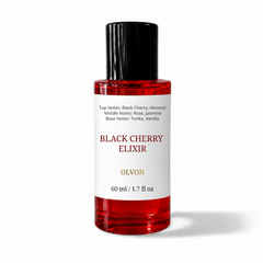 Black Cherry Elixir 60 ml – Inspired by Lost Cherry – Black Cherry & Almond – Rose & Jasmine – Tonka Bean & Vanilla – High Concentration Long-Lasting Fruity Floral Gourmand Perfume Spray for Women